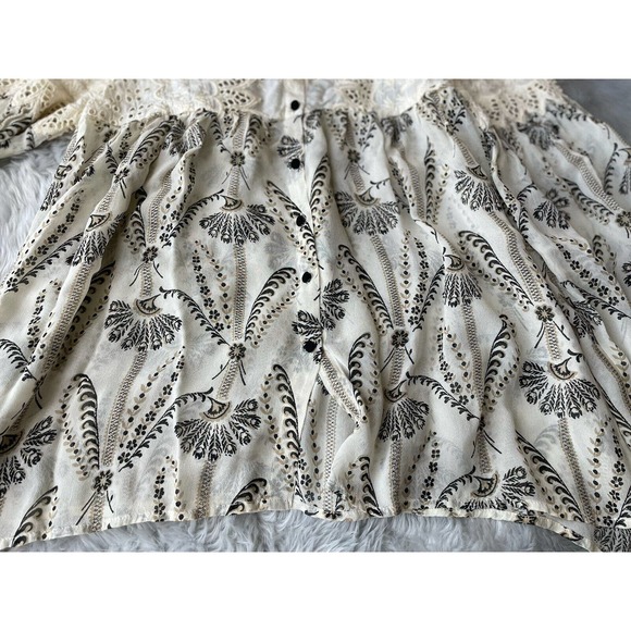 Anthropologie Cream and Black Blouse - Picture 13 of 16